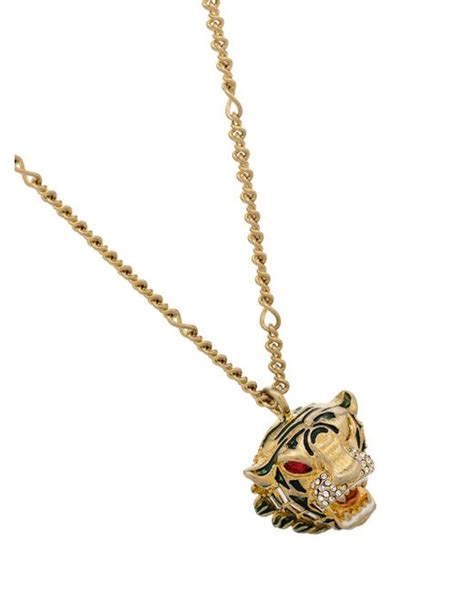 gucci tiger hat fake|Gucci tiger head necklace.